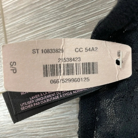 NWT Victoria’s Secret Low Rise Hiphugger Cotton Panty Ruched Lace Back Black S - Picture 12 of 13